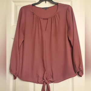 Tie front blouse